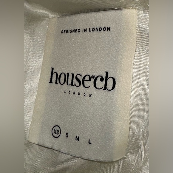 House of CB Iman Ivory Oversized Blazer & Fae Hem Trousers Size XS - Picture 12 of 13